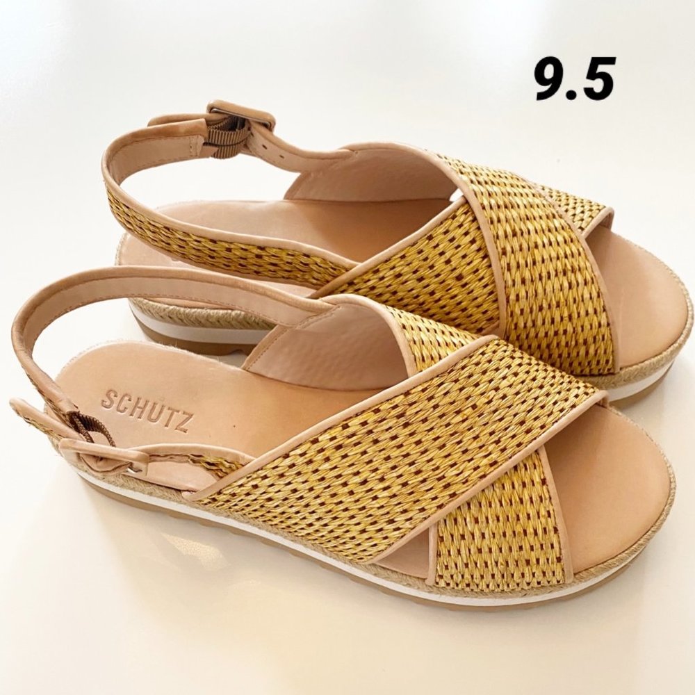 Schutz Woven Platform Espadrille - Picture 15 of 16